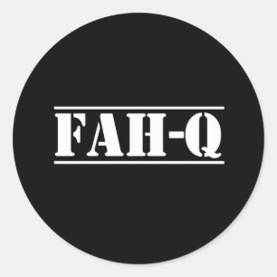 Fah-Q Ronde Sticker