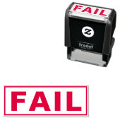 FAIL Funny Meme Simple Typography Cute Humoriss Zelfinktende Stempel (In situ)