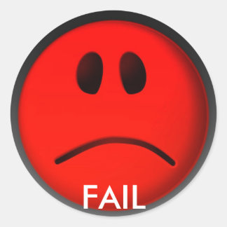 FAIL RONDE STICKER