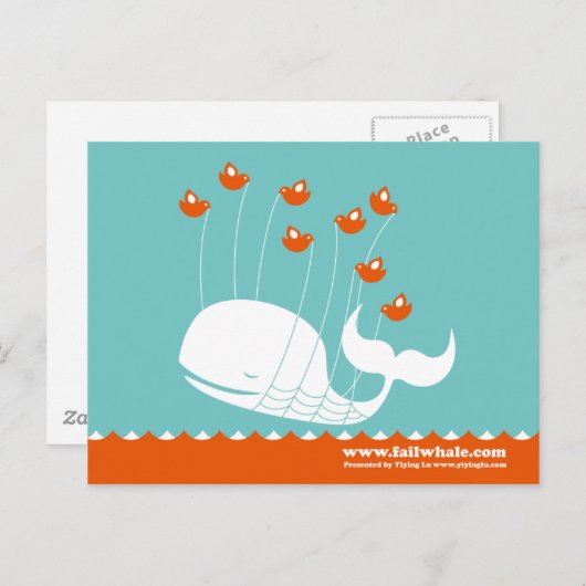 Fail Whale Post Kaart (Voorkant / Achterkant)