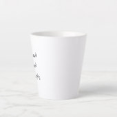 Faille latte Mug (Devant)