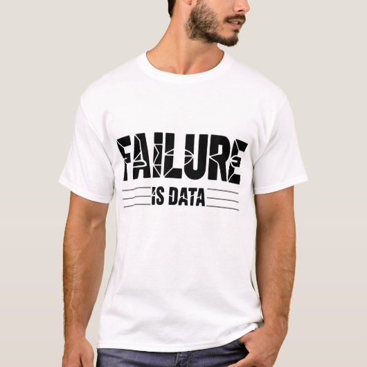 Failure is Data – Minimal Intellectual | Founder T-shirt (Voorkant)