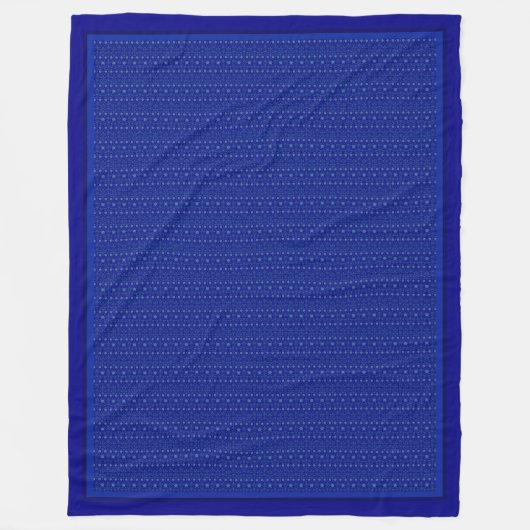 Faint Filigree over Cobalt Blue Fleece Blanket (Voorkant)