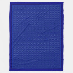 Faint Filigree over Cobalt Blue Fleece Blanket Deken
