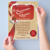 Fair Business Flyer voor kerstmarkten (Hand)