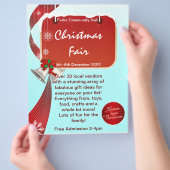 Fair Business Flyer voor kerstmarkten (Hand)