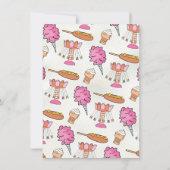 Fair Carnival Pretpark Circus Verjaardag Roze Kaart (Achterkant)