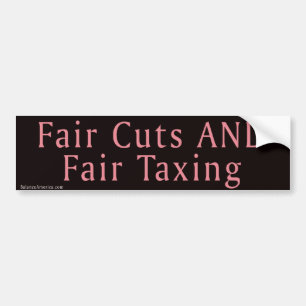Fair Cuts en Fair Taxing Bumpersticker