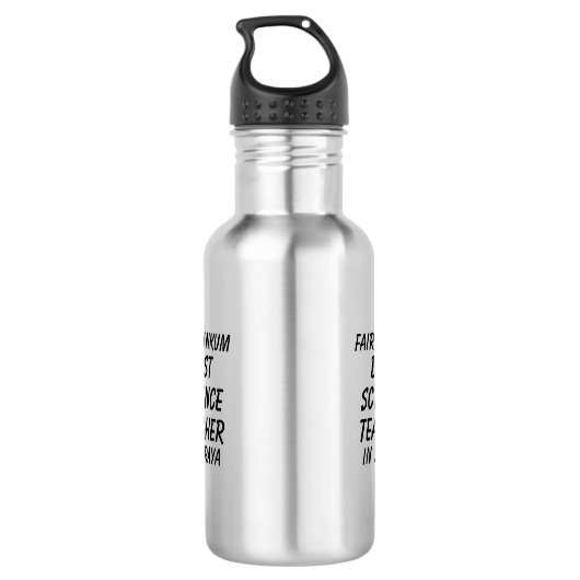 Fair Dinkum BESTE WETENSCHAPSLERAAR in Straya Waterfles (Achterkant)