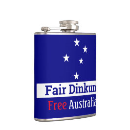 Fair Dinkum Free Australia Flask Heupfles