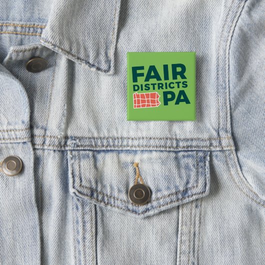 Fair Districts PA 2 " Button (In situ)