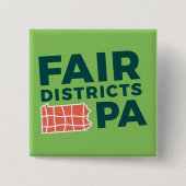 Fair Districts PA 2 " Button (Voorkant)