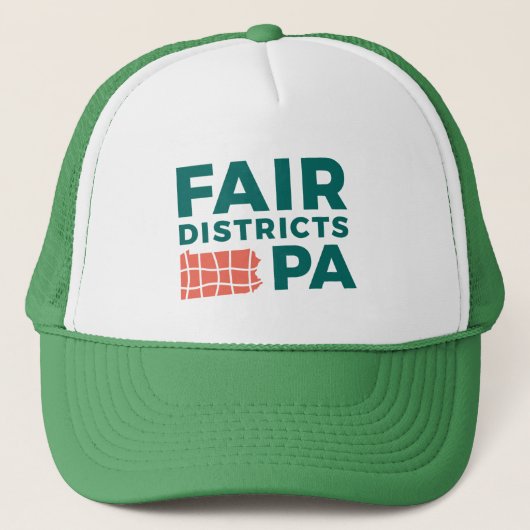 Fair Districts PA Trucker Hat Trucker Pet (Voorkant)