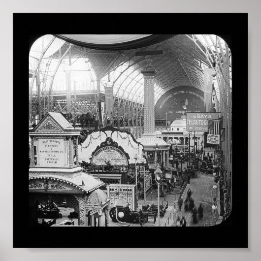 Fair Electricity Building 1893 van poster-World Poster (Voorkant)