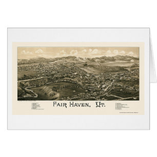 Fair Haven, VT Panorama Map - 1886