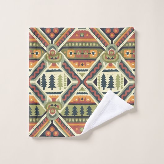 Fair isle Christmas 4 (Gant de toilette)