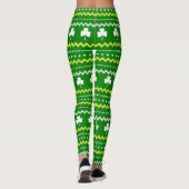 Fair Isle Clover St. Patrick's Day Leggings (Dos)