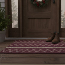Fair Isle Gebreid Patroon Bordeaux