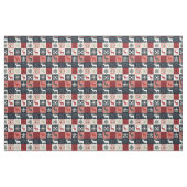 Fair Isle gebreide patchwork | vakantierrendier Stof (Fat Quarter)