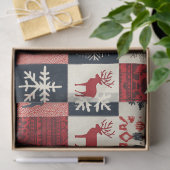 Fair Isle gebreide patchwork | vakantierrendier Tissuepapier (Geschenk)