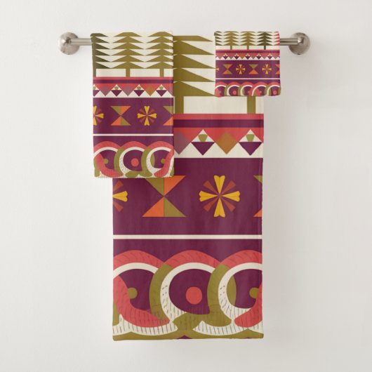 Fair Isle Kerstmis 1 Bad Handdoek (Insitu)