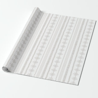 Fair Isle - Neutral Holiday Cadeaupapier