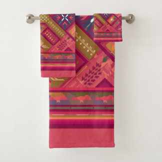 Fair Isle-ontwerp Bad Handdoek