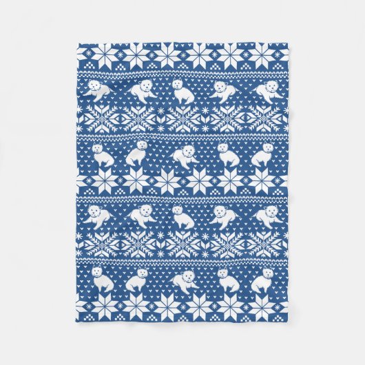 Fair Isle Westies Fleece Blanket (Voorkant)