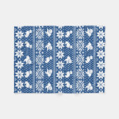 Fair Isle Westies Fleece Blanket Deken (Voorkant (Horizontaal))