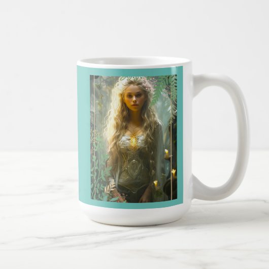 Fair Maiden dans le jardin Café Mug (Droite)