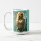 Fair Maiden in de tuin Koffie Mok (Links)