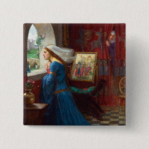 Fair Rosamund 1916 door John William Waterhouse Vierkante Button 5,1 Cm