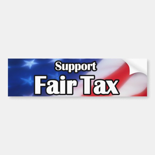 Fair Tax Bumpersticker (Voorkant)