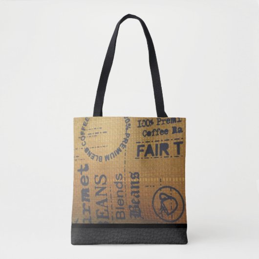 Fair Trade Coffee Burlap Sack - Canvas tas (Voorkant)