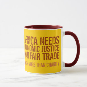 Fair Trade-slogan over Mok voor activisten