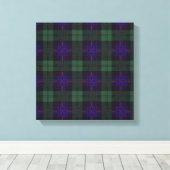 Fairbairn clan Pset Scottish kilt tartan Canvas Afdruk (Insitu (Houten vloer))