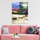 Fairbanks, Alaska Collage Canvas Afdruk (Insitu (Woonkamer))