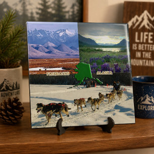 Fairbanks, Alaska Collage Tegeltje