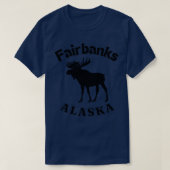 Fairbanks Alaska Moose TShirt (Design devant)
