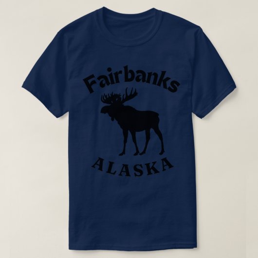 Fairbanks Alaska Moose TShirt (Design devant)