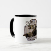 Fairbanks Alaska rustique moose mug (Devant gauche)