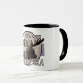 Fairbanks Alaska rustique moose mug (Devant droit)
