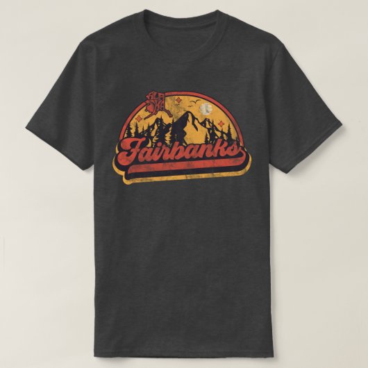 Fairbanks, Alaska T-shirt (Design voorkant)