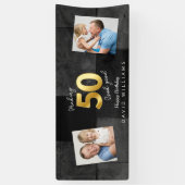 Faire 50 look bannière anniversaire moderne (Vertical)