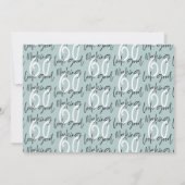 Faire 60 belle invitation d'anniversaire photo (Dos)