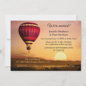 Faire à ballon soleil couché invitation après mari (Devant)