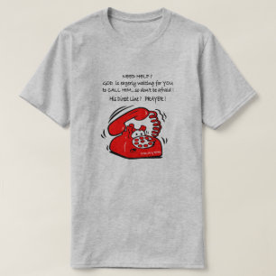 Faire appel à Dieu pour le T-shirt de chrétien