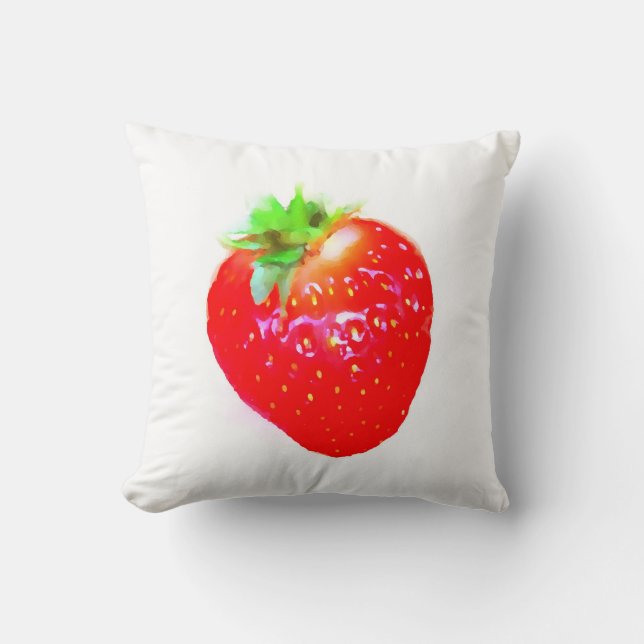 Faire bon accueil au coussin de fraise (Recto)