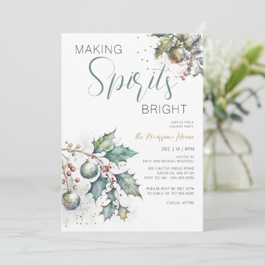 Faire briller les esprits Invitation de vacances d (Debout devant)