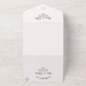 Faire Calligraphie Tout en Un Faire-Part de Mariag (Dehors)